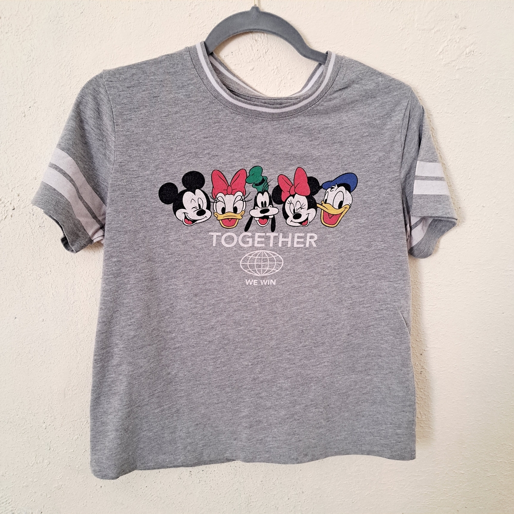 Gray Junior's Shirt with Cartoon Characters
